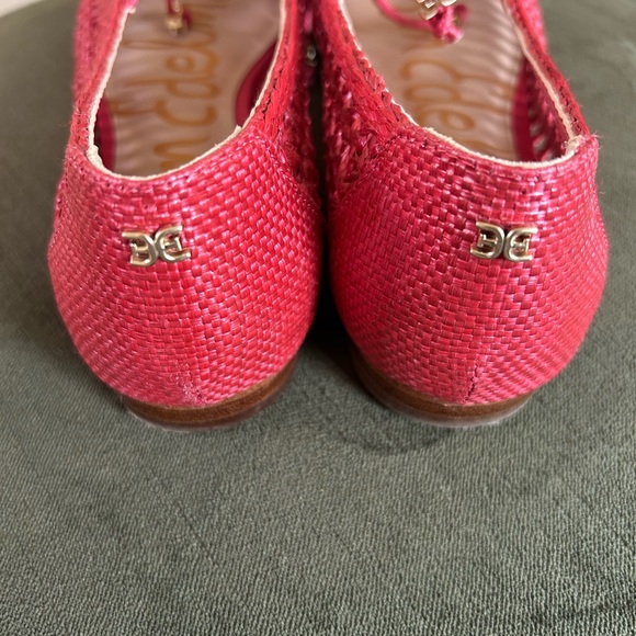 Sam Edelman Marcie Red Woven Flats Size 8.5 - Picture 3 of 6